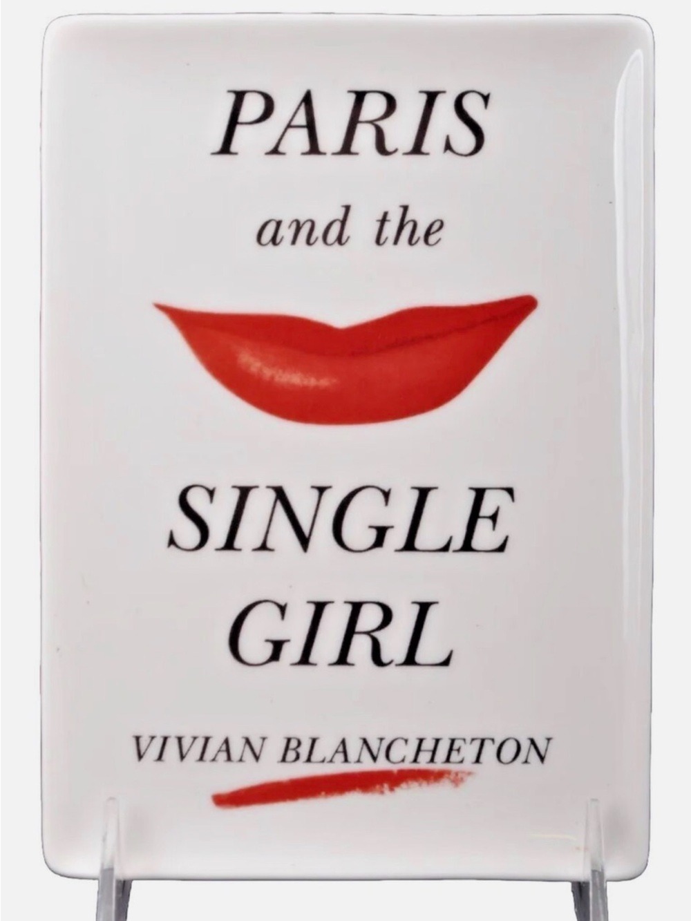 Kate Spade "Paris and the Single Girl" Decorative Tray - Red Accent